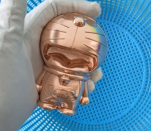 黃銅卡通工藝品去氧化層清洗拋光效果